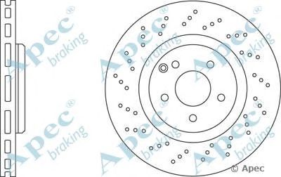 APEC BRAKING dsk2453 -  Тормозной диск